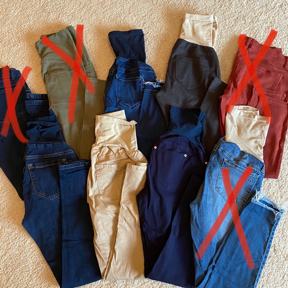 Maternity pants - lot of 5